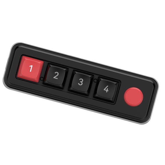 AOOOWER 4 Key Mini Keypad Mechanical Gaming Keyboard with Hot Swappable Key and USB C
