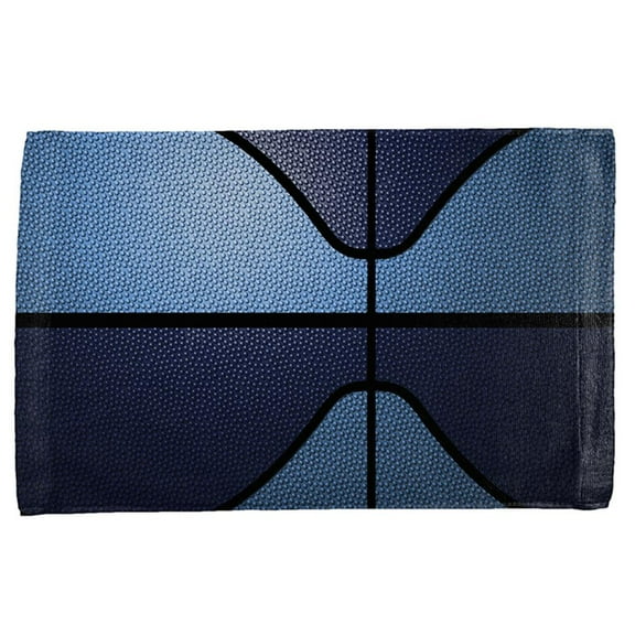 Championship Basketball Navy & Light Blue All Over Sport Towel