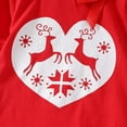thumbnail image 6 of Hotiary Toddler Baby Girl Christmas Outfits Fall Winter Ruffle Long Sleeve Xmas Elk Reindeer Print Tunic Dress Long Pant 2Pcs Set for 18M-5T, 6 of 8