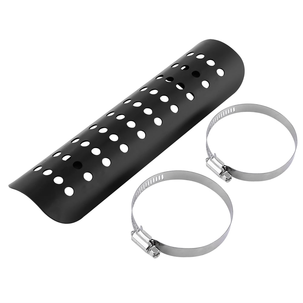 Motorcycle Heat Guard C Over,Universal Motorcycle Hole Heat Pipe Heatshield Exhaust Heatshield Compact and Lightweight