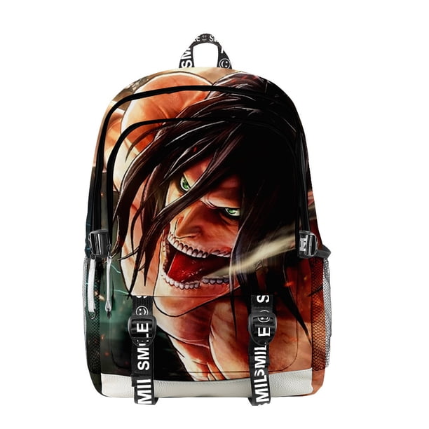 Mochila Attacks Titans Anime School con impresión 3D Oxford de 30 x 18 x 44 cm