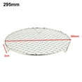 thumbnail image 1 of Mosiee Filet Rond en Acier Inoxydable pour Barbecue, Filet de Rôtissage, Filet pour Bacon, Outil de Gril, Filet en Grille en Fer, Accessoires de Barbecue pour Camping Extérieur, 1 of 9