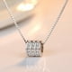 thumbnail image 2 of Collar de plata de ley 925 con colgante de circonita, cadena de alta calidad para mujer, moda de lujo, joyería de compromiso para boda, regalos de fiesta, 2 of 2