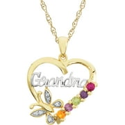 Personalized Family Jewelry Mother's Blessing Pendant, 18 available in Sterling Silver, Gold over Silver, 10kt Yellow and White Gold