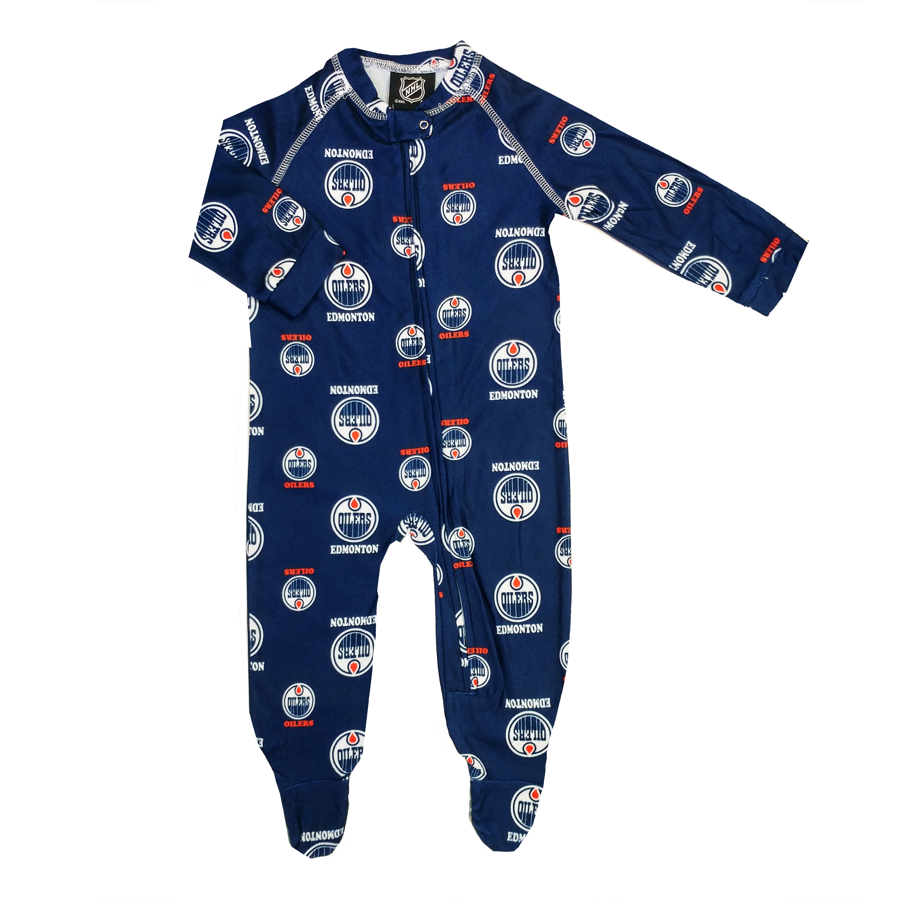 Infant Edmonton Oilers NHL Raglan Zip Up Coverall Walmart Canada