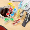 thumbnail image 5 of sourcing map Music Note Clips Plastic Musical Note Clips Bookmark Stationery for Music Paper Book Accessories Quaver Clip Pack of 2, 5 of 5
