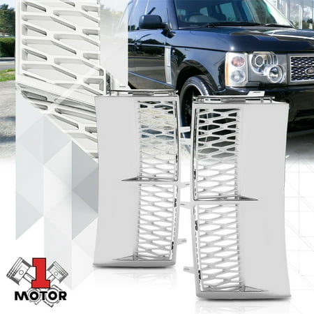 09 Range - Chrome/Silver Autobiography Style Side Fender Vent Grille for 03-11 Range Rover 04 05 06 07 08 09 10