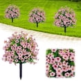 thumbnail image 3 of Clearance | Pink Artificial Flowers with Detachable Garden Stake, Morning Glory Bush Yard Stakes Plastic Floral for Courtyard Garden Patio Outdoor Decoration, 3 of 5