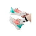 thumbnail image 3 of Frontwalk Unisex Athletic Shoes Color Block Sneakers Lace Up Running Shoe Jogging Lightweight Trainers Mens Mesh Sport Sneaker Pink(Woman) 5.5, 3 of 6