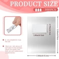 thumbnail image 2 of Nail Foil Wraps - GIXUSIL Nail Gel Remover Soak Off Cotton Pads Gel Polish Remover - Gel Nail Polish Remover Aluminium Wrap (2.5x3.5in, 100 Pcs) Nail Glue Remover, 2 of 7