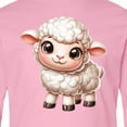 thumbnail image 4 of Inktastic Cute Fluffy Lamb Long Sleeve Youth T-Shirt, 4 of 5