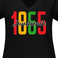 thumbnail image 4 of Inktastic 1865 Juneteenth Women's Plus Size V-Neck T-Shirt, 4 of 5