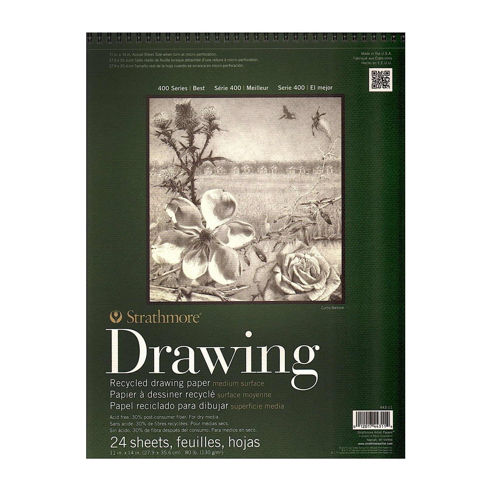 Series 400 Premium Recycled Drawing Pads 9 in. x 12 in. (pack of 3)