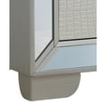 thumbnail image 4 of Passion Furniture Hollywood Hills 2-Drawer Nightstand (28 in. H x 28 in. W x 17 in. D) Silver, 4 of 5