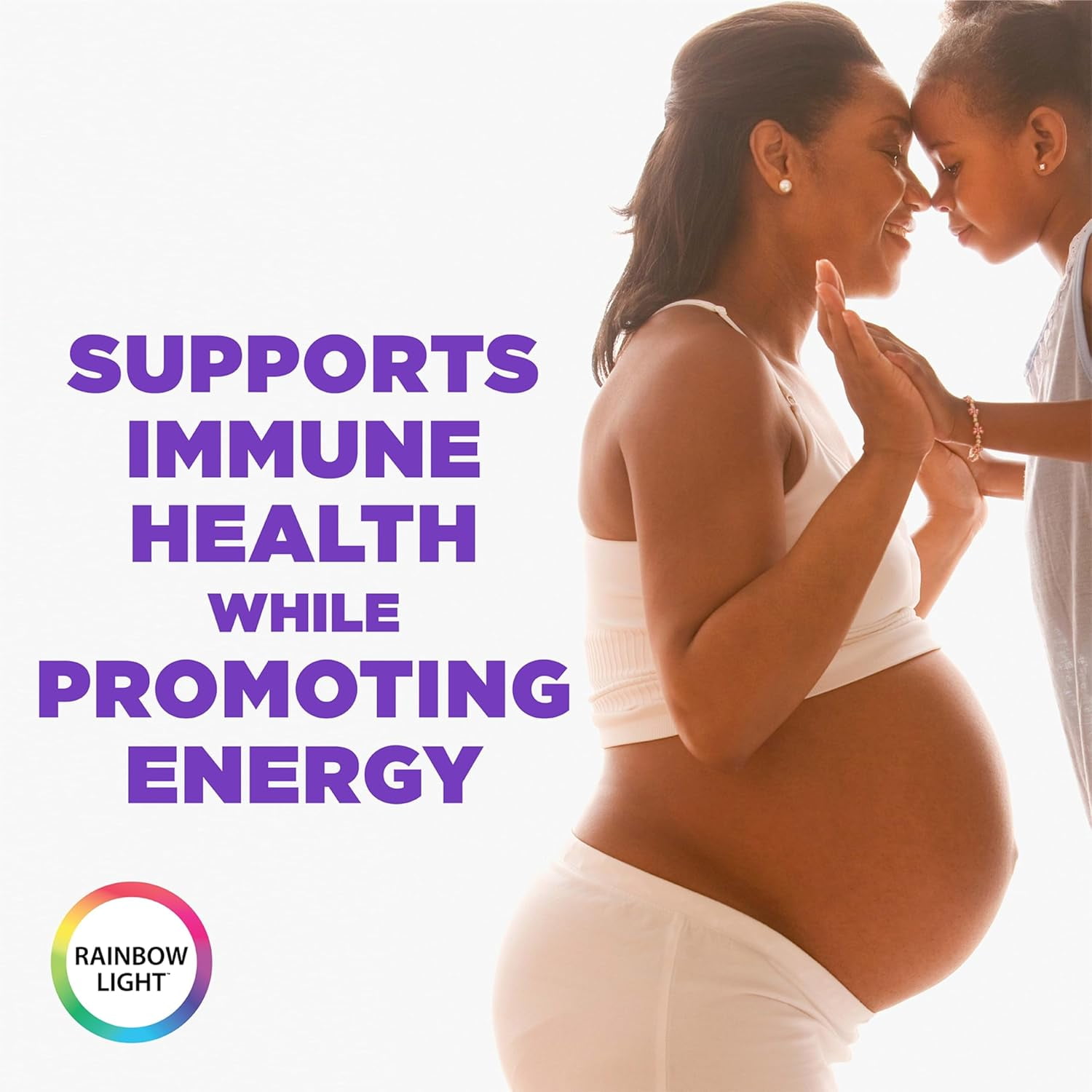 35+ Mom and Baby Multivitamin with Folate and Iron | 60 Vegetarian Tablets | by Rainbow Light