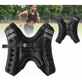 thumbnail image 3 of OUYAWEI Weighted Vest Strength Training Reflective Strips Home Gym Workout 30LBS, 3 of 8
