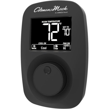Coleman 9420-381 Heat/Cool Wall Thermostat - Digital, Black