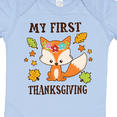 thumbnail image 4 of Inktastic My First Thanksgiving with Fall Fox and Leaves Boys or Girls Baby Bodysuit, 4 of 5