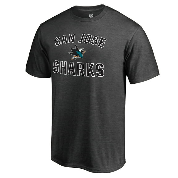 Men's Heathered Gray San Jose Sharks Victory Arch T-Shirt