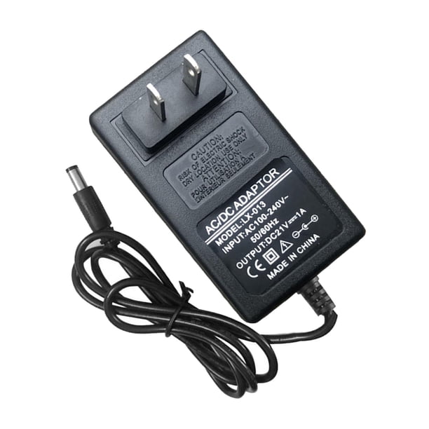 Adaptador de carga de batería para cortacésped, adaptador de cable de alimentación, protección profesional sobrecarga y pérdida de 21V