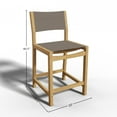 thumbnail image 5 of Perrin Teak Outdoor Counter Height Stool Taupe, 5 of 5
