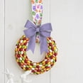 thumbnail image 3 of Easter Eggs Ribbons, White Purple Burlap Ribbon Bows for Wreath, Craft Wired Edge Ribbons Bows for Easter Party Gift Wrapping Decorations, 3 of 4