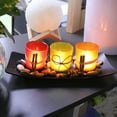 thumbnail image 4 of CAROOTU Chic Rustic Style Light Candle Holders Romantic Valentines Decorative For Coffee, 4 of 6