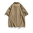 thumbnail image 4 of Taqqpue Mens Button Down Short Sleeve Shirt Casual Dress Shirt Summer Collared Solid Fashion Shirts with Pocket, 4 of 6