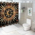 thumbnail image 7 of Orinice Tapestry Qajar Art Decorative Bathroom Decor Set Multi-Size Colorful Luxurious Graphic Print Polyester Fabric Fashion with Hooks Washable Shower Curtain for Bathroom 69x72, 7 of 7