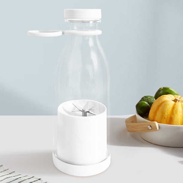 Copa Exprimidor De Frutas Mezclador de frutas eléctrico a prueba de fugas para cocina casera (420ML blanco)