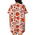 thumbnail image 6 of Daiia Hand Drawn Tomatoes Pattern Womens Pajama Sets Short Sleeve Pajamas for Women Sets Soft Lounge Sets Casual Round Neck Sleepwear PJS-4X-Large, 6 of 7