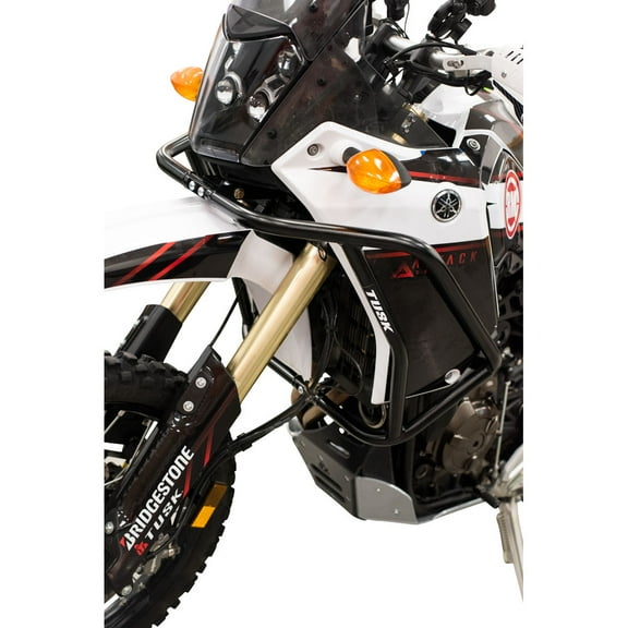 Tusk Crash Bars - Engine Guard, Black Steel, Motorcycle Accessory