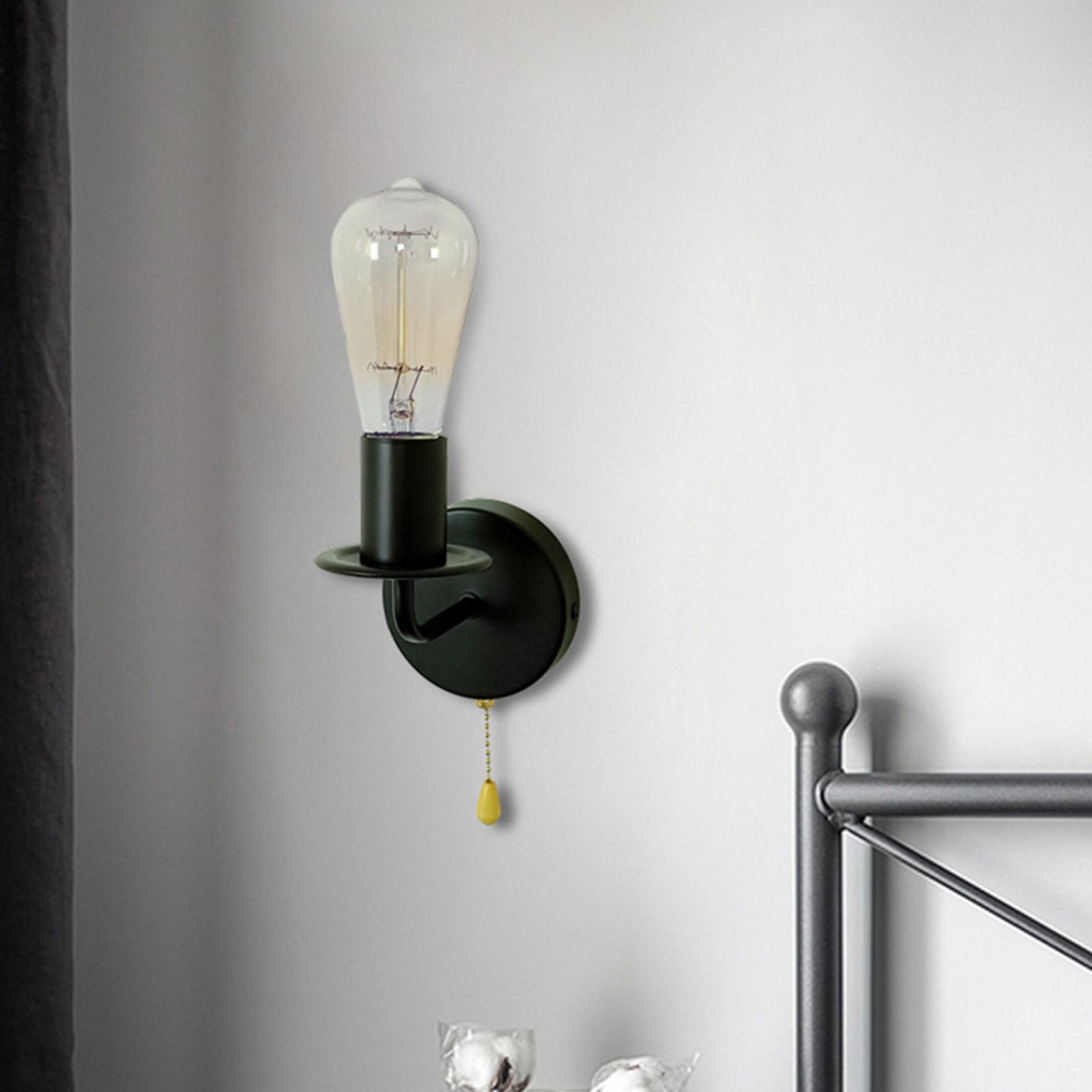 Sconce with Pull Chain Switch Wall Lamp Industrial Retro Style Modern  Fixture for Study Corridor Kitchen Hotel Cafe