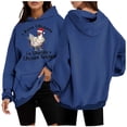 thumbnail image 1 of WEAIXIMIUNG Sweat à Capuche à Fermeture à Glissière pour Femmes Long Mode Imprimé Décontracté Ample, 1 of 4
