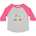 thumbnail image 3 of Inktastic Unicorn Face Girls Toddler T-Shirt, 3 of 5