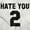 White, variant on Hate You 2 Too Ironic Sports Jersey Men's Graphic T Shirt Tees Brisco Brands M
