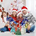 thumbnail image 5 of Christmas Drawstring Gift Bags - 15Pcs With 8 Styles, 4 Sizes, 16 Tags - Large Xmas Bags for Presents, Holiday Party, 5 of 5