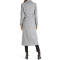 thumbnail image 3 of Kenneth Cole New York Womens 17OMW018 Double-Breasted Wool-Blend Full Length Peacoat - Light Grey - 6, 3 of 3
