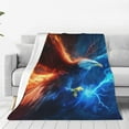 thumbnail image 4 of Eagle Blanket for Adults Men, Flannel Eagle Blankets Gifts, American Flag Eagle Throw Blanket for Sofa Couch Bed Living Room Soft Warm Cozy Eagle Decor 60" x 50", 4 of 5
