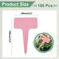 thumbnail image 2 of 100Pcs 4 Inch Plant Labels Large T-Style Garden Marker Plant Tags Garden Labels Garden Markers for Flower Beds,Plant Pots Pink, 2 of 6