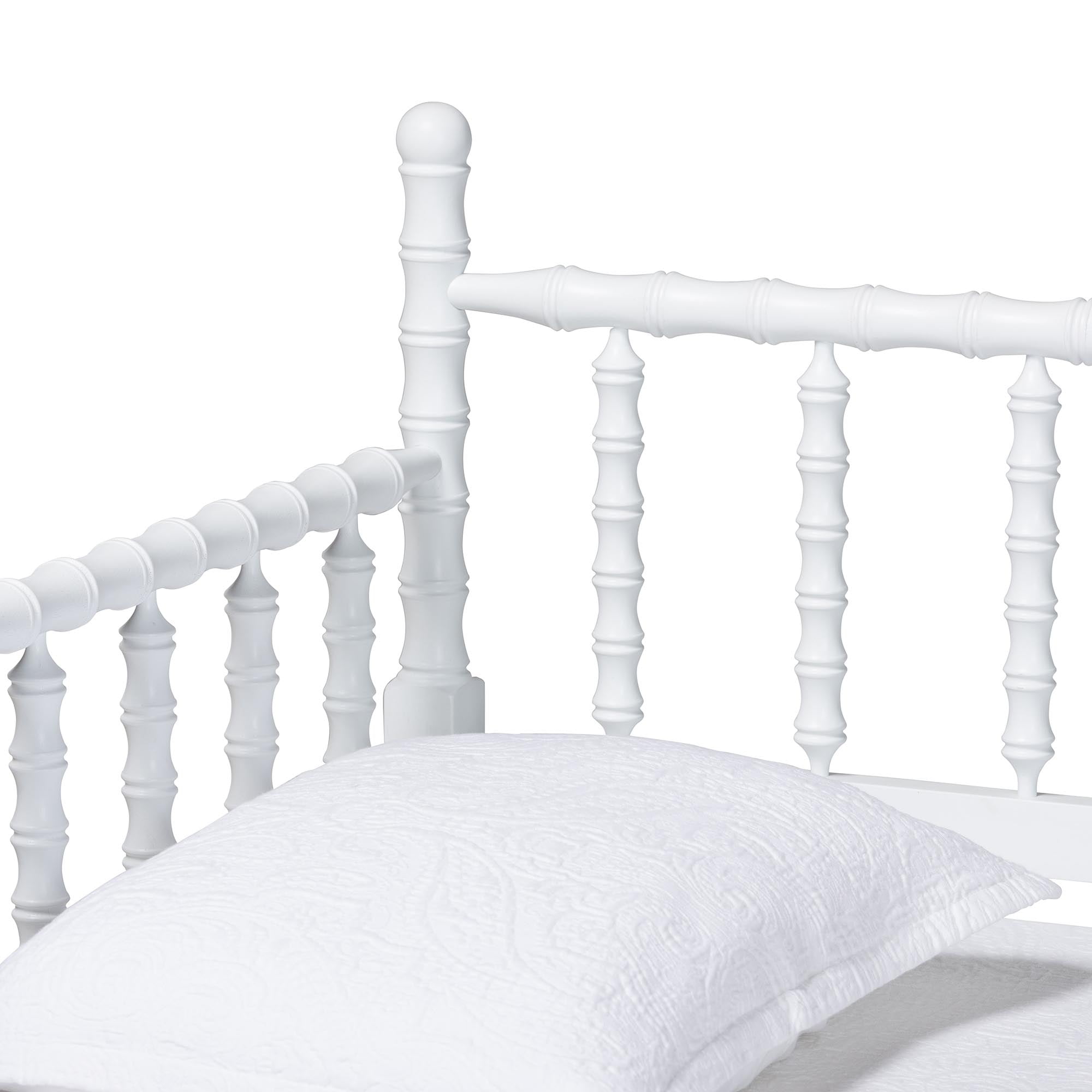 Baxton Studio Laurent Mid-Century Daybed, Twin, White