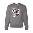 thumbnail image 2 of Wild Bobby, If It's Not an Alaskan Malamute It's Just a Dog Gift, Unisex Crewneck Graphic Sweatshirt, Heather Grey, 3X-Large, 2 of 4