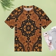 thumbnail image 5 of Paisley T-Shirt O Neck Oversize T-Shirts Short Sleeve Classic Tees Women Summer Graphic Tops, 5 of 5