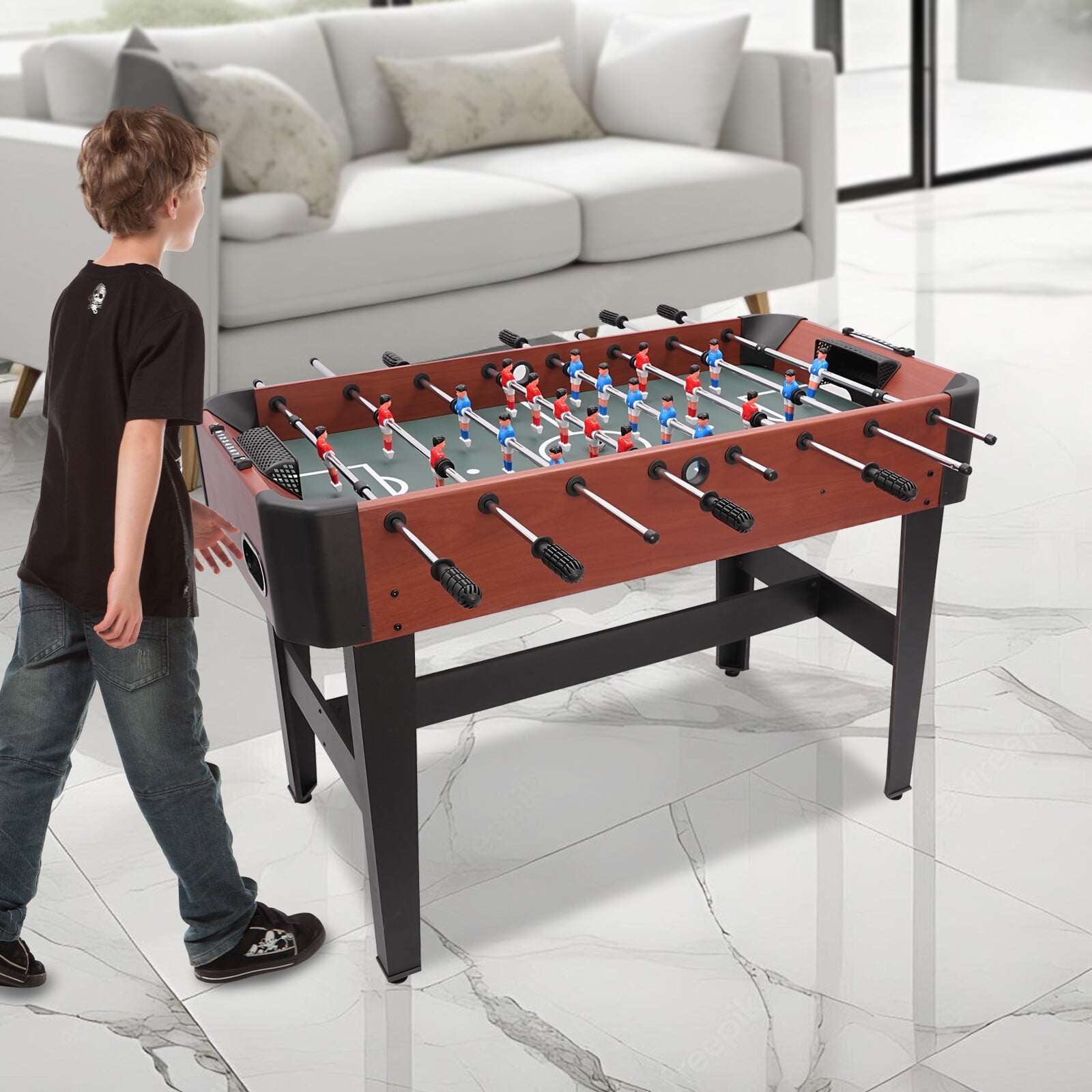 1 PCS 120*61*81cm/47.2*24*31.8in Foosball Table, Soccer Table Game, Foosball Game Table, suitable for placing in your home living room, game room or office break area, etc