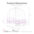 thumbnail image 4 of Furniture of America Carriage Kids Twin Metal Bed, Purple, 4 of 11