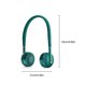 thumbnail image 4 of Matsuzay Ventilador de cuello portátil 3 velocidades enfriador de aire personal 360 grados de enfriamiento blanco Electrodomésticos Verde, 4 of 6