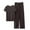Coffee, variant on Women's 2 Piece Lounge Sets Summer Modal Lounge Set Crewneck Short Sleeve Homewear Solid Color Loungewear