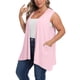 thumbnail image 5 of Sudaderas con capucha para mujer,Cárdigan sin mangas de talla grande, blusa de color liso con bolsillos, poliéster, ropa informal para mujer, sopatenor, 5 of 9