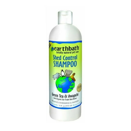 EarthBath All Natural Green Tea Shampoo Shed Control for Pets Dogs Cats 16