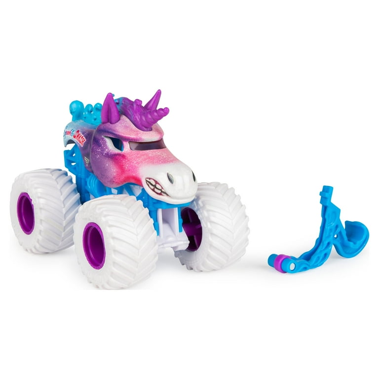 Big Energyアソート×1 wacky mart×1 Monster Jam Official Sparkle Smash Toy Monster Truck with